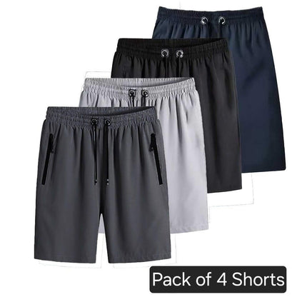 🩳 Men's Stretchable Cotton Shorts Combo of 4