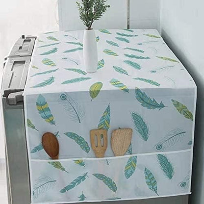 ❄️ Refrigerator Waterproof Cover with Pockets 🧊