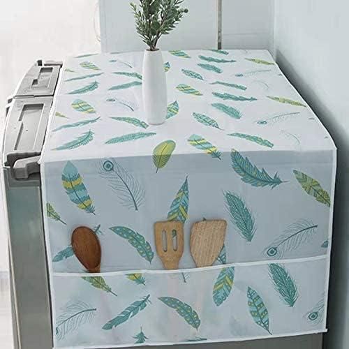 ❄️ Refrigerator Waterproof Cover with Pockets 🧊
