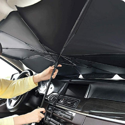 ☂️ Car Windshield Sun Shade Umbrella (Black)
