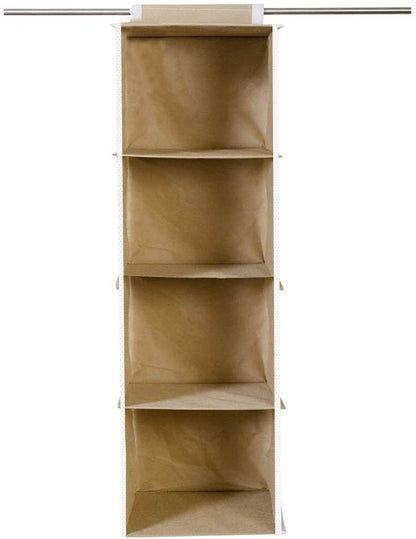🧥👖👟 4-Shelf Hanging Wardrobe Organizer