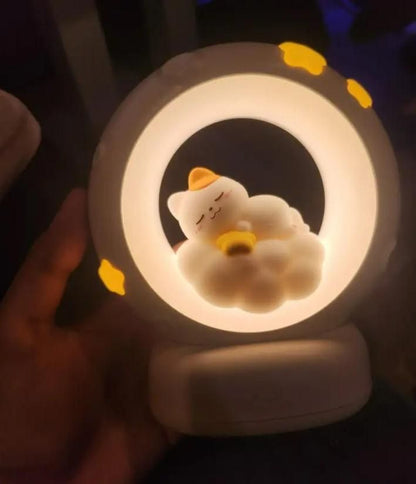 🐾 Sleeping Cat LED Night Light Lamp with Touch Control ✨