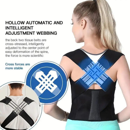 🧘‍♀️ Adjustable Back Posture Corrector