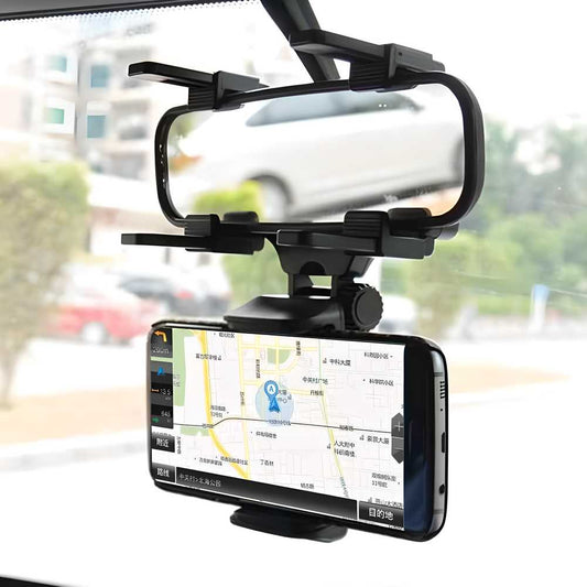 📱 Cell Phone Holder 360° Car Rearview Mirror Mount 🚗