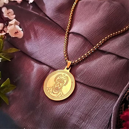 ✨ Gold Plated Hanuman Locket with Chain 🪙