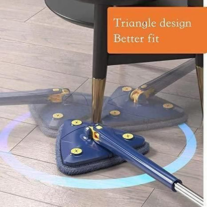 🧹 Blue Squeezing Triangle Cleaning Mop